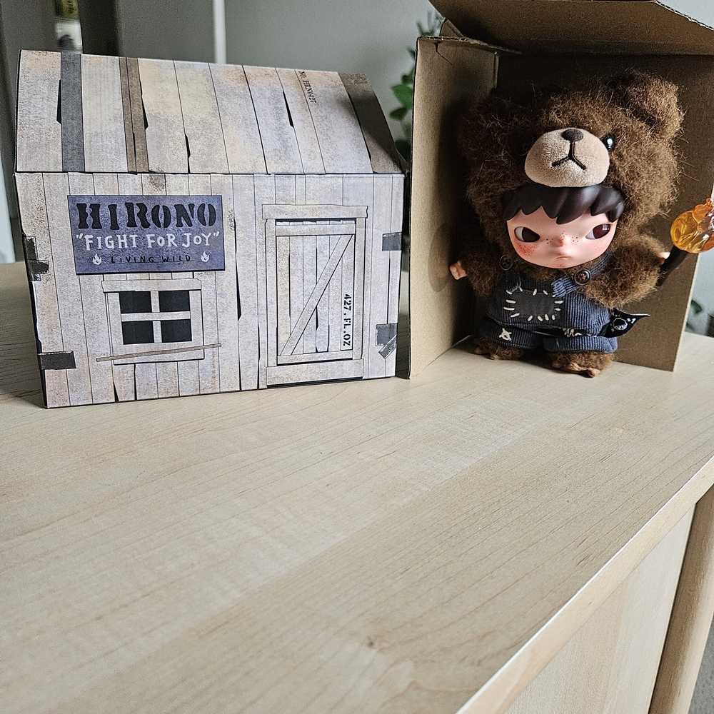 BOX OPENED Hirono Living Wild-Fight for Joy Plush Doll